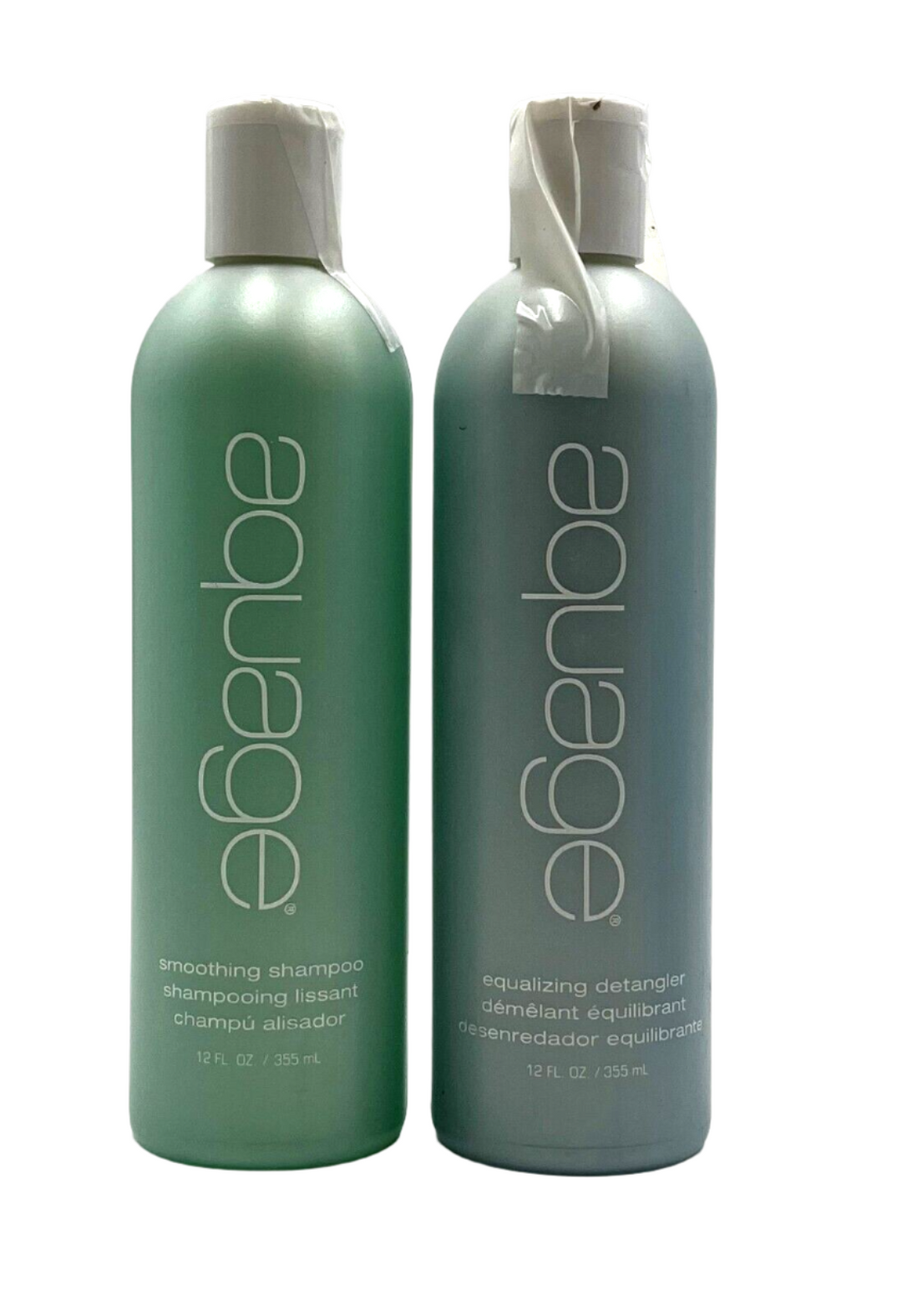 Aquage Smoothing Shampoo & Equalizing Detangler 12 oz Duo