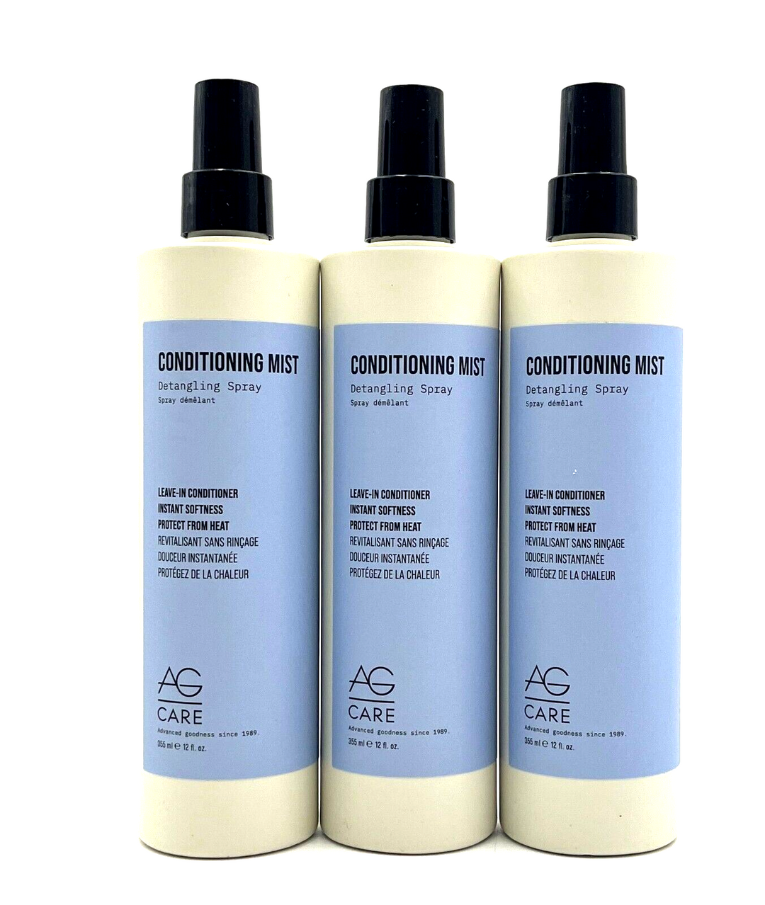 AG Care Conditioning Mist Detangling Spray Leave In Conditioner 12 oz New