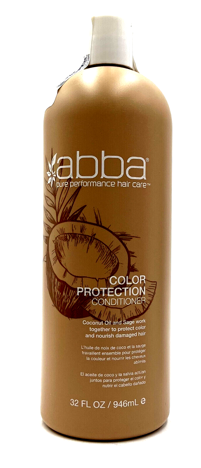 Abba Color Protection Conditioner - Coconut Oil and Sage 32 oz