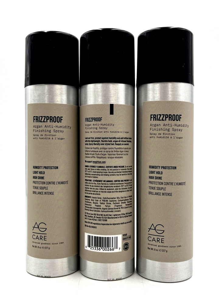 AG Care FrizzProof Argan Anti-Humidity Finishing Spray 8 oz