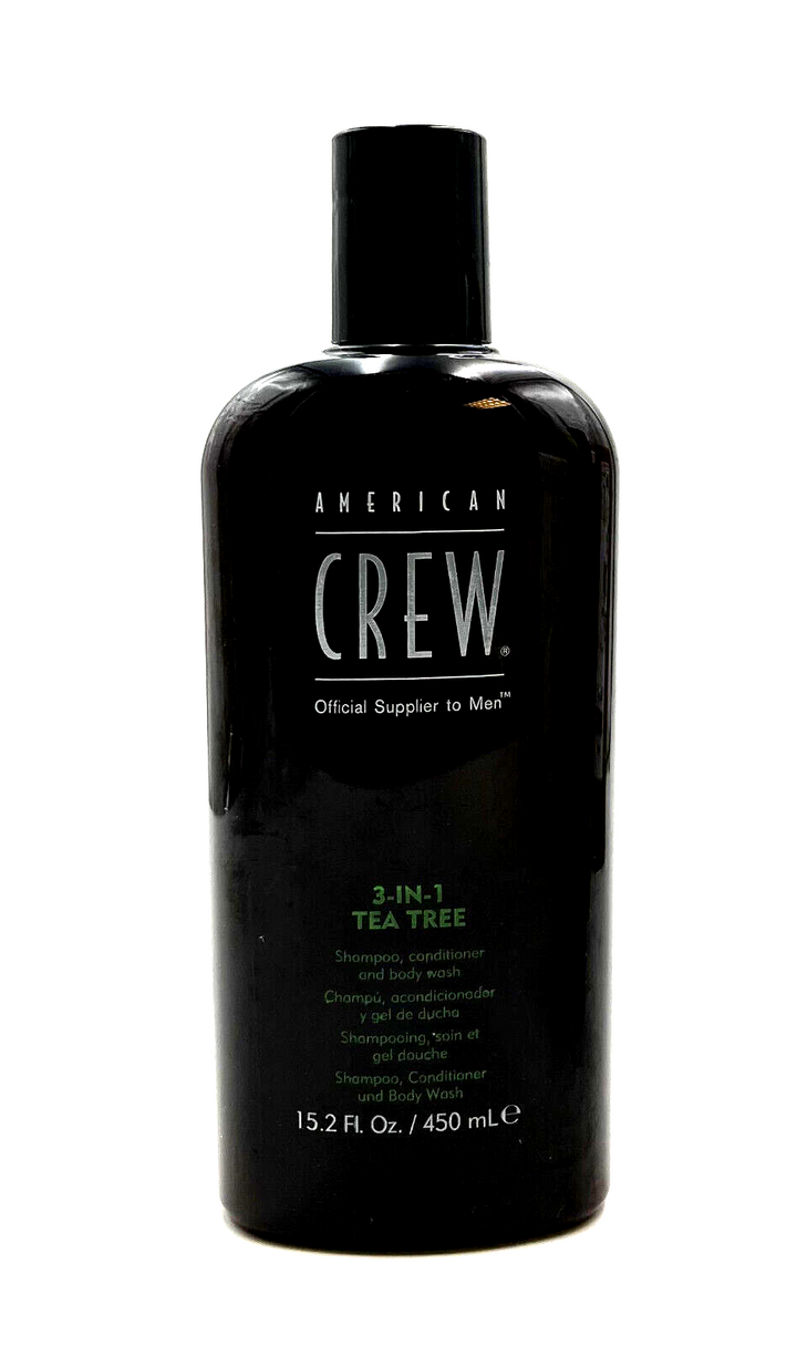 American Crew Tea Tree 3-IN-1 Shampoo Conditioner Body Wash 15.2 oz