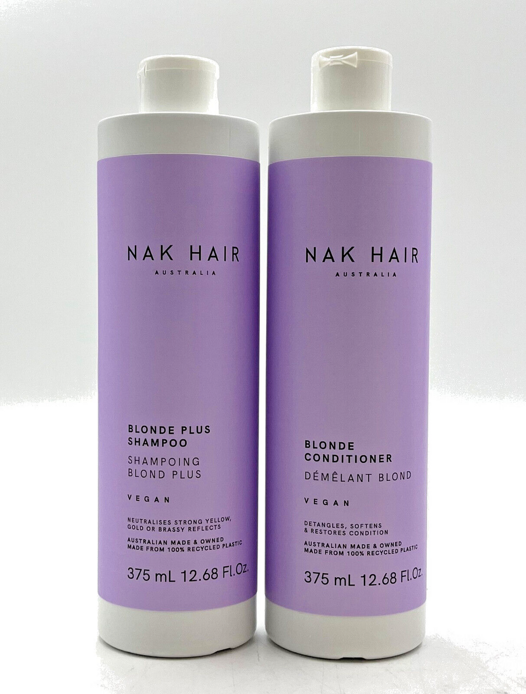 Nak Hair Australia Blonde Plus Shampoo & Blonde Conditioner 12.68 oz Duo