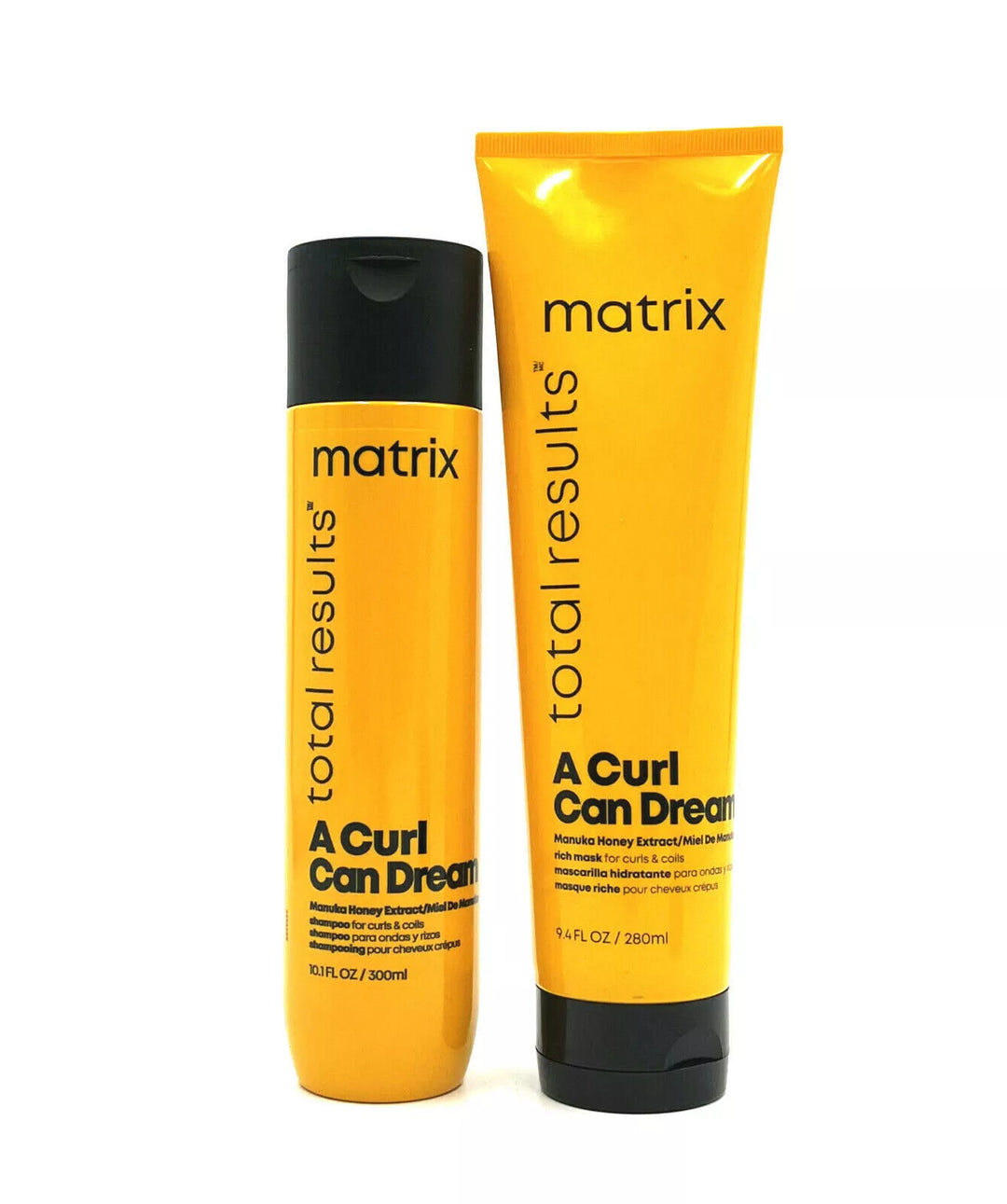 Matrix A Curl Can Dream Shampoo 10.1 oz & Rich Mask 9.5 oz For Curls & Coils Duo