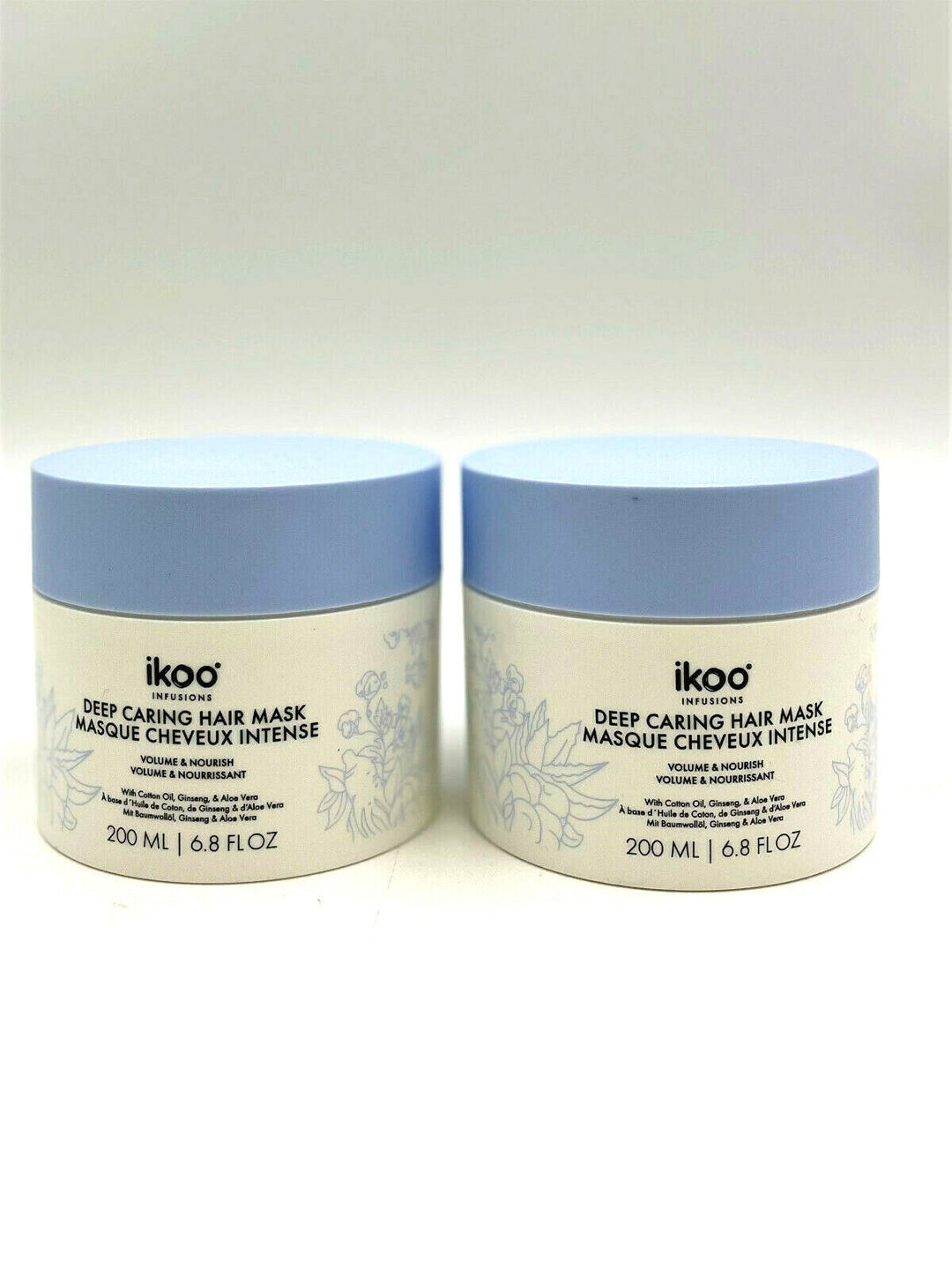 Ikoo Deep Caring Hair Mask Volume & Nourish 6.8 oz-Pack of 2