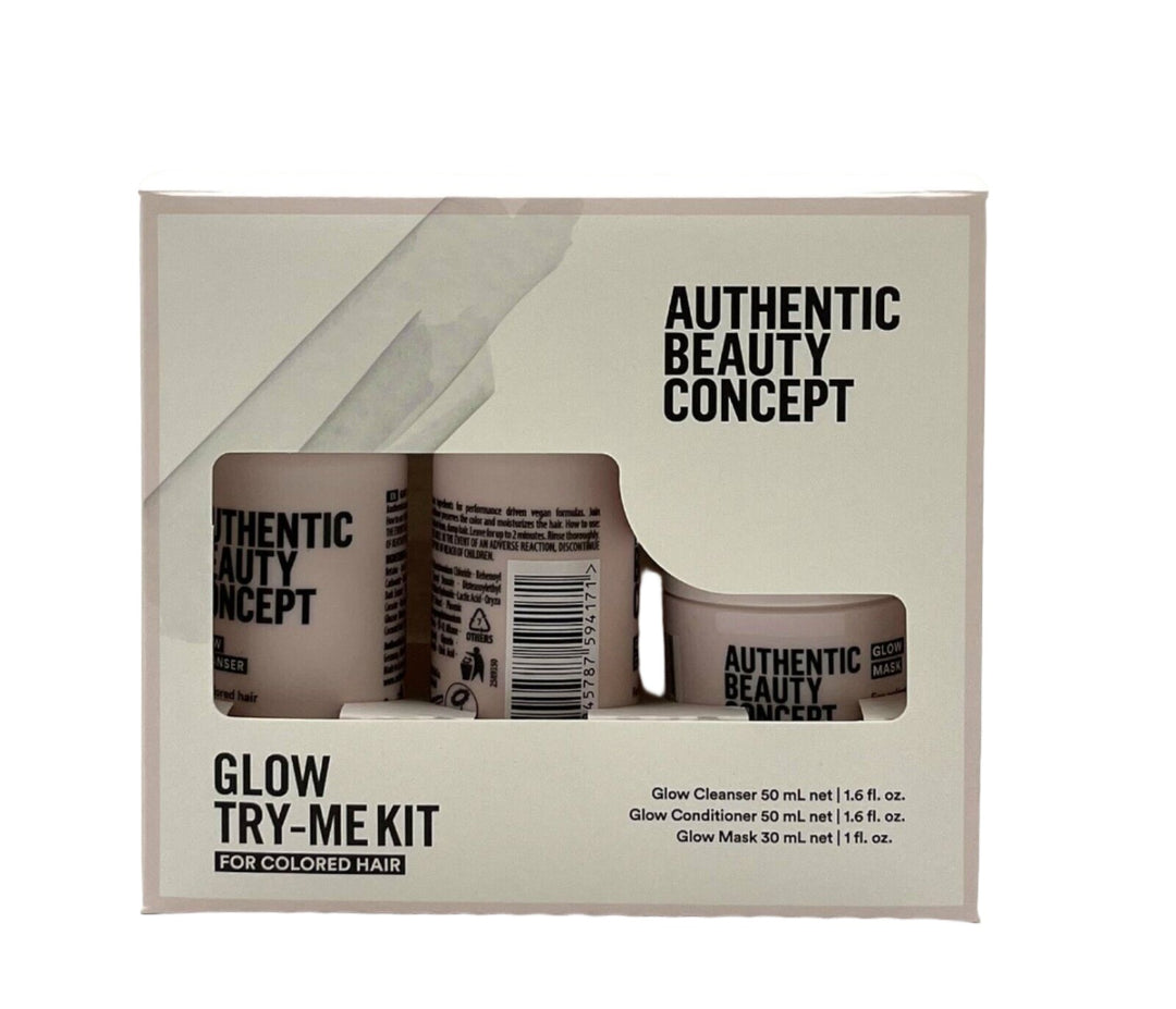 Authentic Beauty Concept Glow Try Me Kit For Colored Hair (Cleanser/Conditioner/Mask)