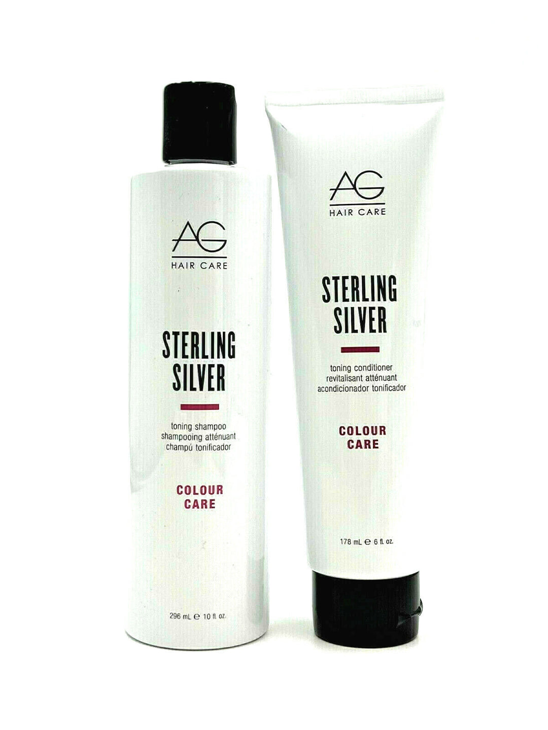 AG Hair Sterling Silver Shampoo 10 oz & Conditioner 6 oz Duo