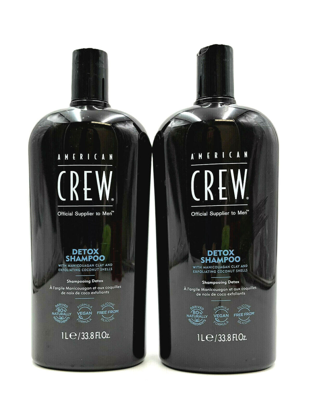 American Crew Detox Shampoo/Manicouagan Clay & Exfoliating Coconut Shells 33.8oz