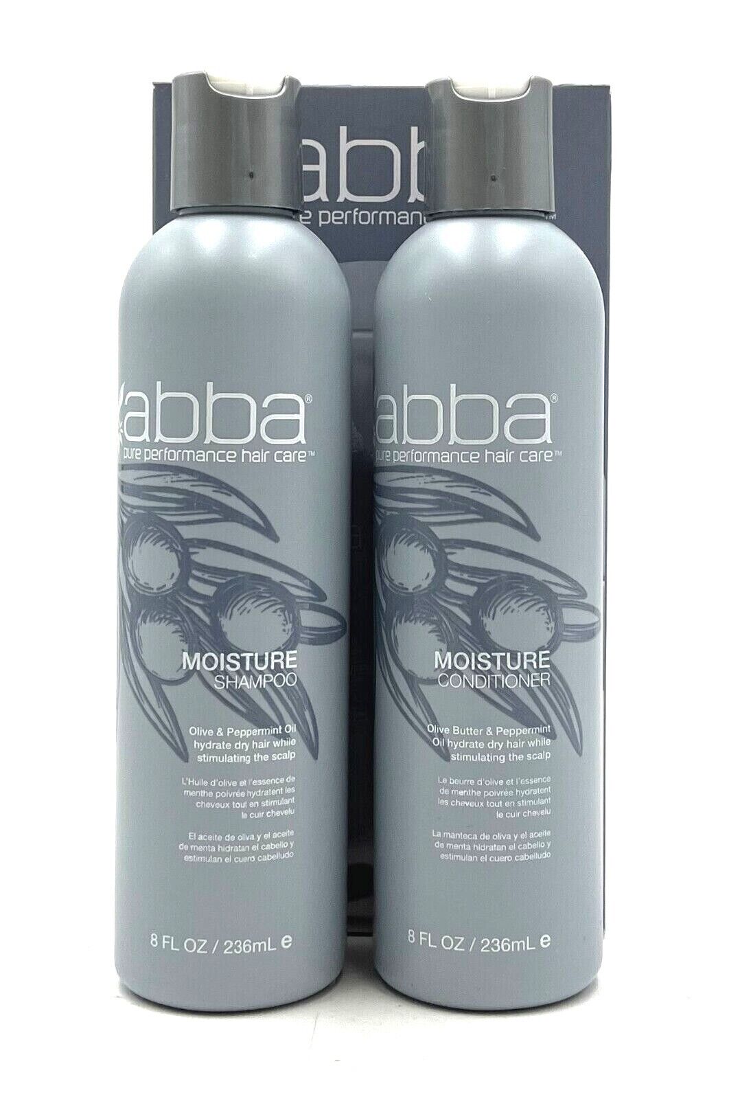 Abba Hair Care Moisture Essentials Holiday Gift Kit (Shampoo & Conditioner 8 oz)