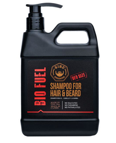 GIBS Bio Fuel Shampoo For Hair y Beard 33.8 oz