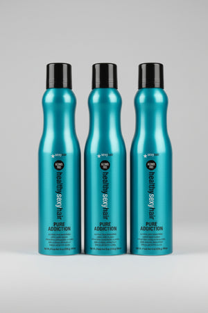 SexyHair Healty Sexy Hair Pure Addiction Alcohol Free Hairspray 9 oz-3 Pack