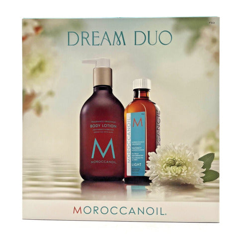 Moroccanoil Dream Duo Body Lotion 12.2 oz & Light Oil Treatment 3.4 oz