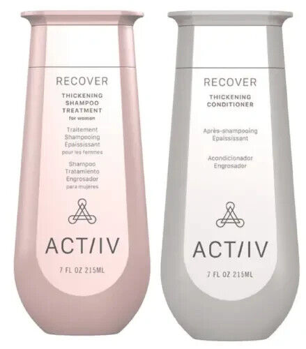 ACTiiv Recover Thickening Shampoo Treatment For Women & Conditioner 7 oz Duo