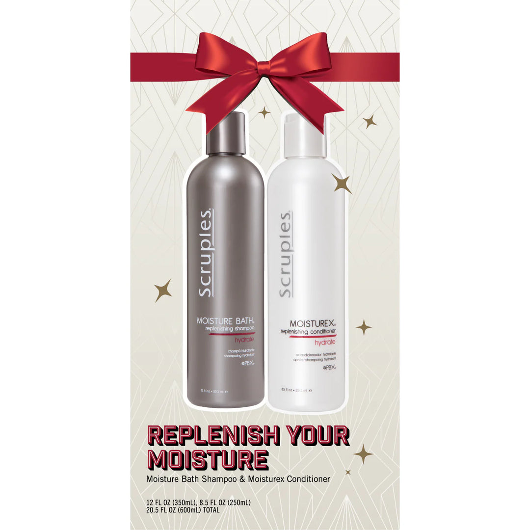 Scruples Moisture Bath Shampoo 12 oz &amp; Moisturex 8.5 oz Duo