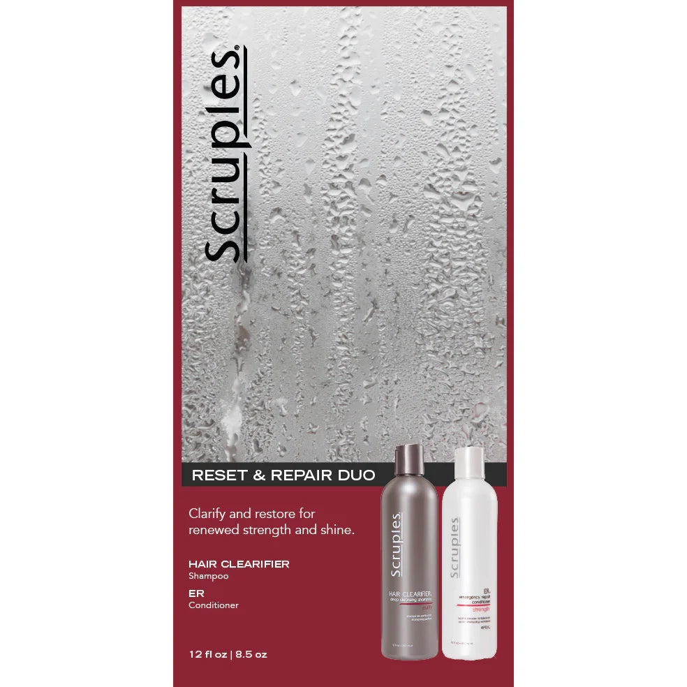 Scruples Clearifier Shampoo 12 oz &amp; ER Conditioner 8.5 oz Duo