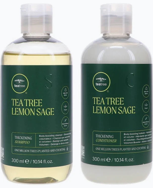 Paul Mitchell Tea Tree Lemon Sage Thickening Shampoo &amp; Conditioner 10.14 fl.oz Duo